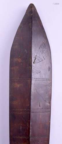 A 19TH CENTURY POLYNESIAN SOUTHSEA ISLANDS TRIBAL WOOD