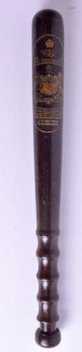 AN ANTIQUE SPECIAL CONSTABULARY POLICE TRUNCHEON. 38 cm