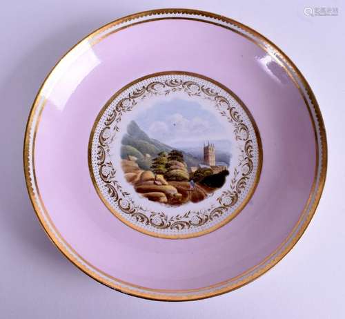 AN EARLY 19TH CENTURY FLIGHT BARR AND BARR SAUCER