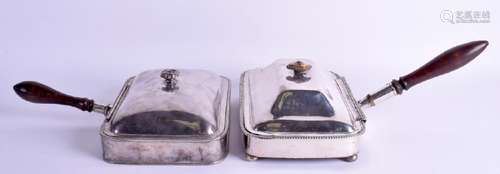 A matched pair of George III old Sheffield plated