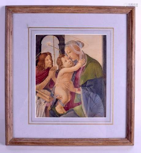 A FINE 19TH CENTURY FRAMED WATERCOLOUR in the