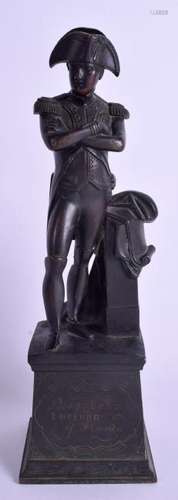 A 19TH CENTURY FRENCH BRONZE FIGURE OF NAPOLEON