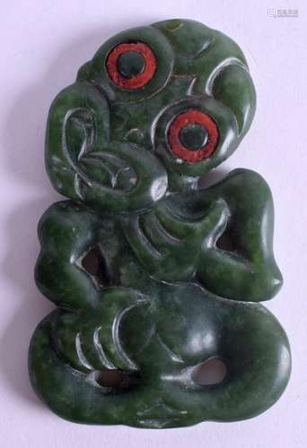 A LOVELY MAORI ANTHROPOMORPHIC PENDANT New Zealand,