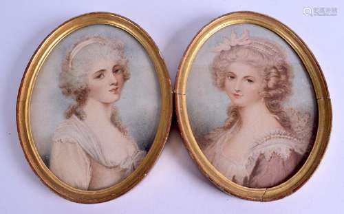 A PAIR OF 19TH CENTURY EUROPEAN WATERCOLOURS depicting