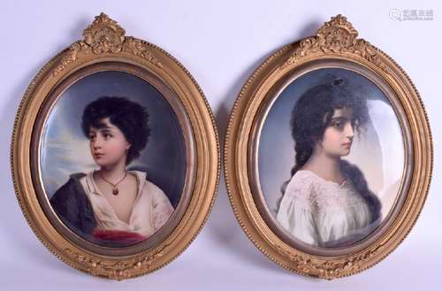 A PAIR OF 19TH CENTURY KPM BERLIN PORCELAIN PLAQUES