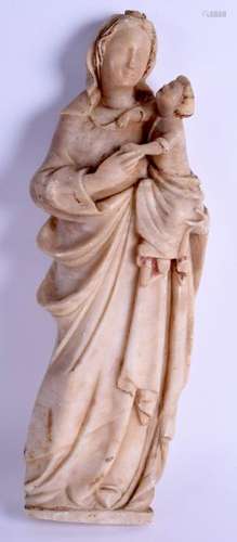 AN UNUSUAL 17TH/18TH CENTURY CONTINENTAL ALABASTER