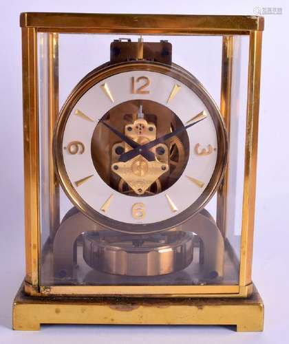 A JAEGER LE COULTRE ATMOS CLOCK No 91560. 23 cm x 18