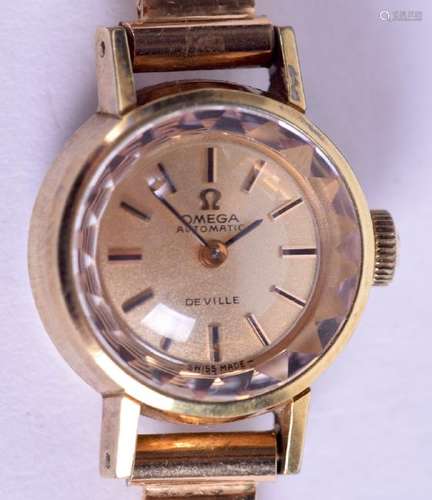 A 1960S LADIES OMEGA DE VILLE AUTOMATIC WRISTWATCH with