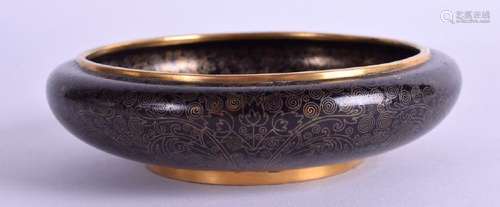 AN EARLY 20TH CENTURY CHINESE CLOISONNÉ ENAMEL BOWL