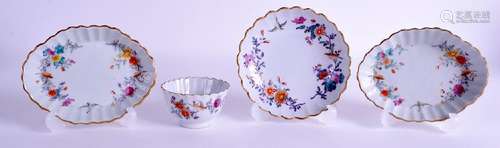 A PAIR OF 18TH CENTURY CHINESE EXPORT SPOON TRAYS with