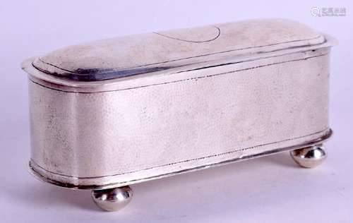 A 19TH CENTURY CHINESE SILVER BOX by Tuck Chang. 128