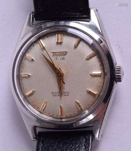 A VINTAGE TISSOT T 12 AUTOMATIC SEASTAR WRIST WATCH.