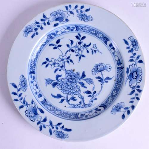 AN 18TH CENTURY CHINESE NANKING CARGO EXPORT PLATE