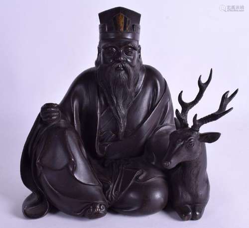 A 19TH CENTURY JAPANESE MEIJI PERIOD BRONZE OKIMONO