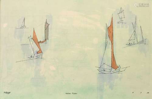 Lyonel Feininger (1871 1956), 'Sardinien: Fischer'…