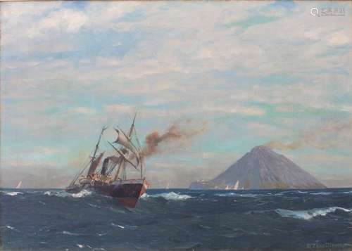 Michael Zeno Diemer (1867 1939), 'Dampfschiff und …