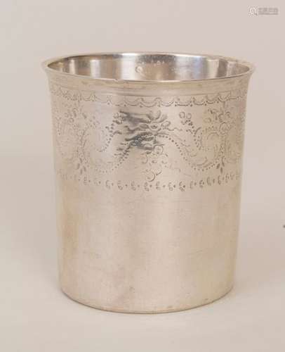 Becher / A silver beaker, Laval (Mayenne), 1803 18…