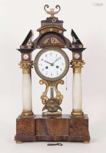 Empire Portaluhr / A clock, Joh. Georg Brey à Memm…