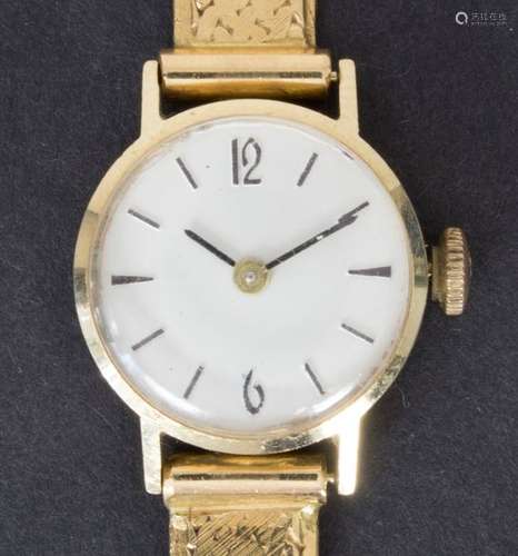 Damenarmbanduhr in Gold / A ladies' wrist watch in…