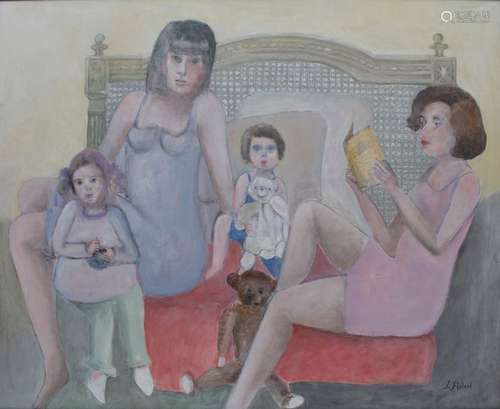 Janne Heisel (1945), 'Familienidylle' / 'A family …