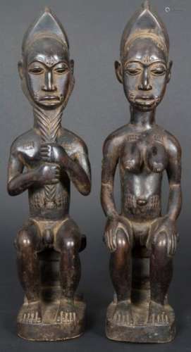 Königliches Figurenpaar, Baule, Elfenbeinküste