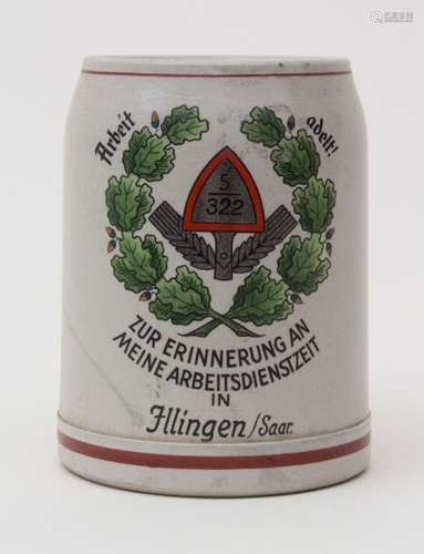 Arbeitsdienst Bierkrug, 0,5 L, Drittes Reich, Jlli…