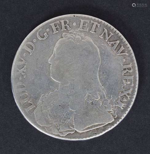 1 Ecu 1733, Frankreich, Ludwig XV. (1715 1774)