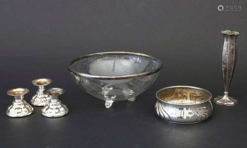 Konvolut Silberteile / Various silver items, deuts…