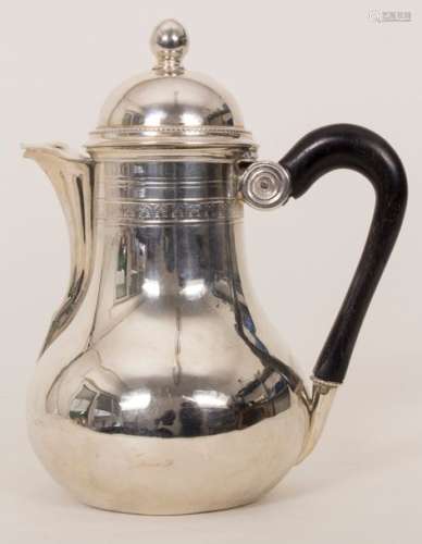 Empire Teekanne / A silver tea pot, wohl Gent / Ga…