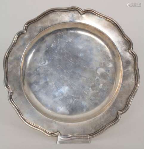 Barock Teller / A Baroque silver plate, San Sebast…