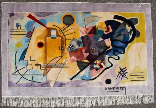 Seidenteppich 'Kandinsky' / A silk carpet 'Kandins…