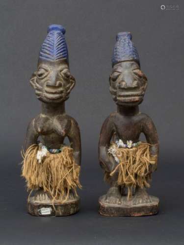 Zwillingspaar 'Ebezi' ,Yoruba, Nigeria, um 1930