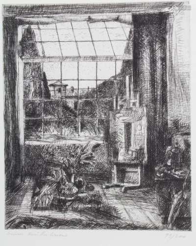 Bruno Müller Linow (1909 1997), 'Künstleratelier' …