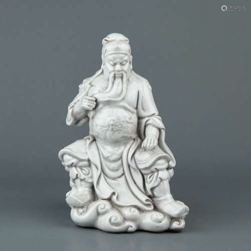A Chinese Dehua Porcelain Guangong