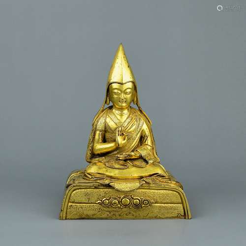 A Chinese Gilt Bronze Buddha