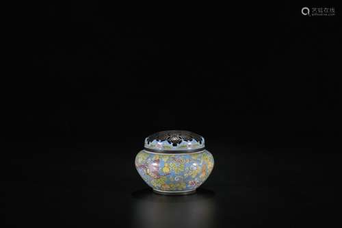 A Chinese Cloisonné Incense Burner