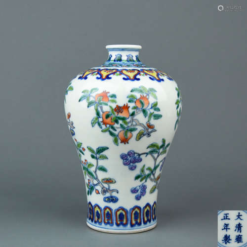 A Chinese Dou-Cai Porcelain Vase