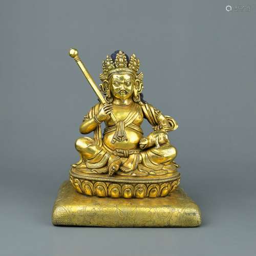 A Chinese Gilt Bronze Buddha