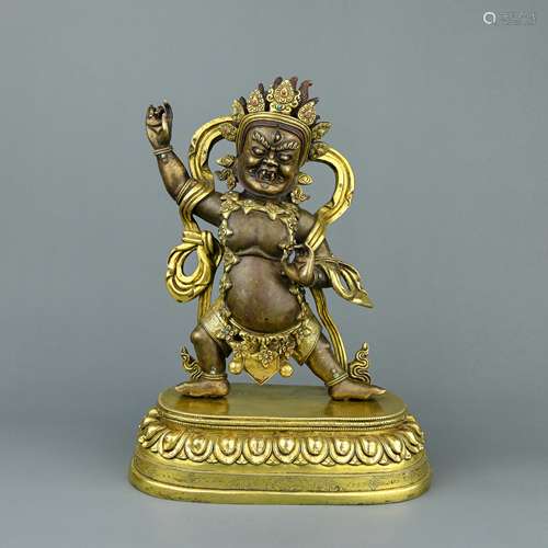 A Chinese Gilt Bronze Buddha