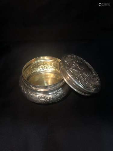 A European Silver Tea Can