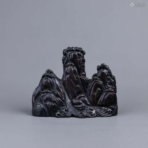 A Chinese Carved Rosewood Decoration