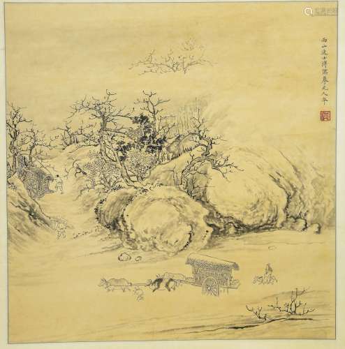 A Chinese Painting, Fu Ru Mark