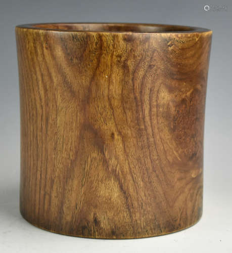 A Large Huali Wood Brushpot