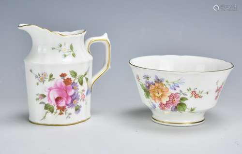 Royal Crown Derby: Miniature Pitcher & Bowl 20th C