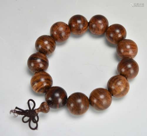 13 Bead Huali Wood Bracelet