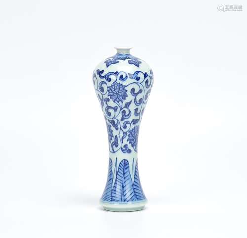 A Chinese Blue And White Meiping Vase