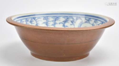 A Blue and White Container, Daoguang Period