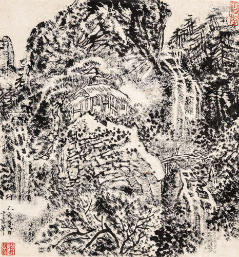 张仃（1917～2010） 山水 镜心 水墨纸本