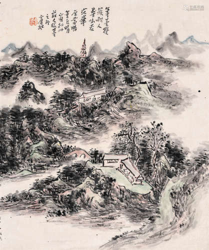 黄宾虹（1865～1955） 山水 立轴 水墨纸本
