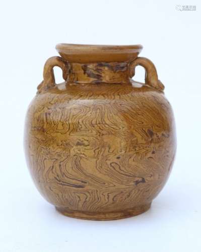 Chinese Song Dynasties double loops pot with twistable